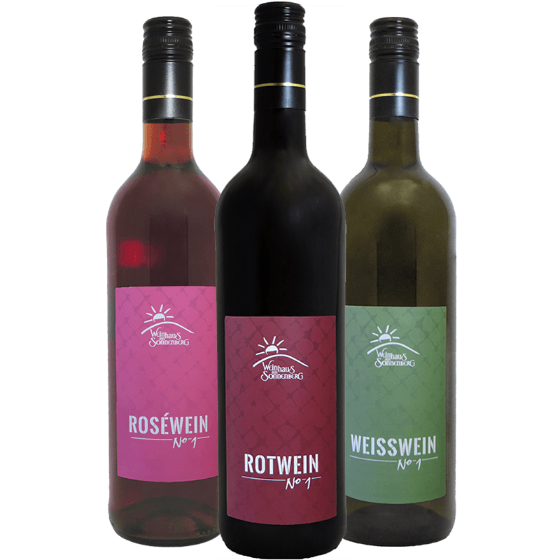Drei Flaschen Cramer No. 1 Weine